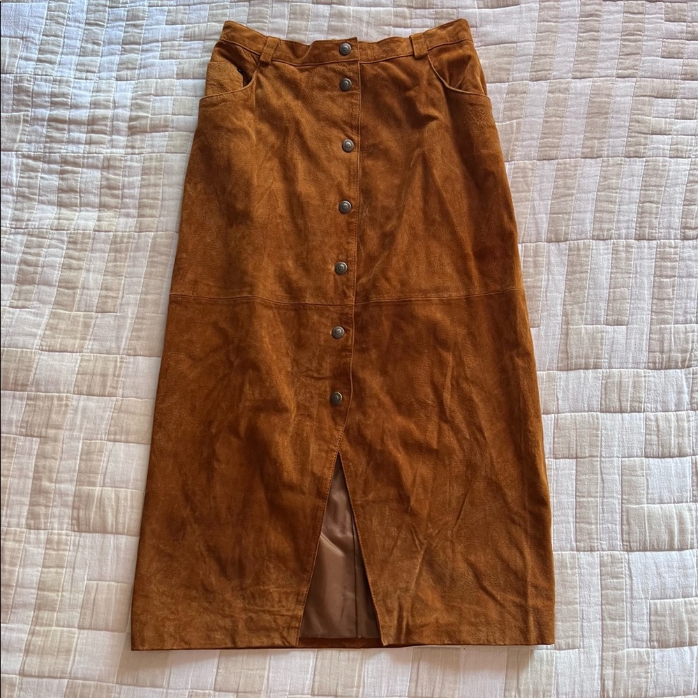 Real Suede Authentic Vintage Skirt